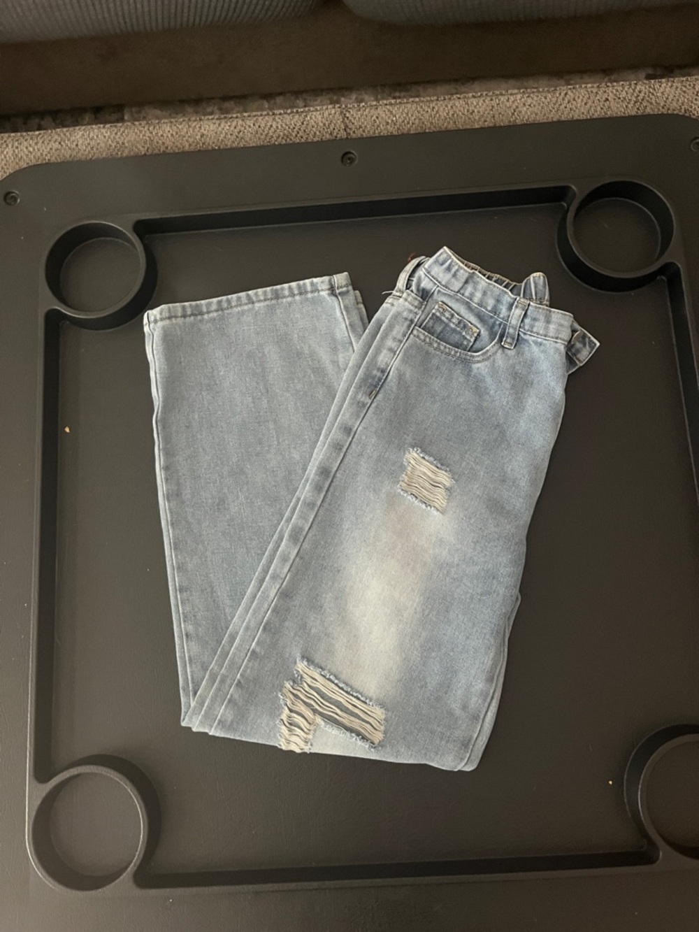 Light Blue Women's Distressed Jeans